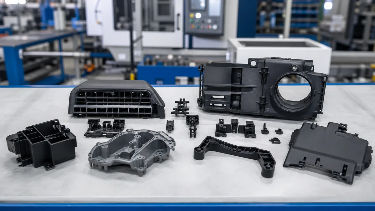 Automotive PC ABS plastic injection molded housing case study