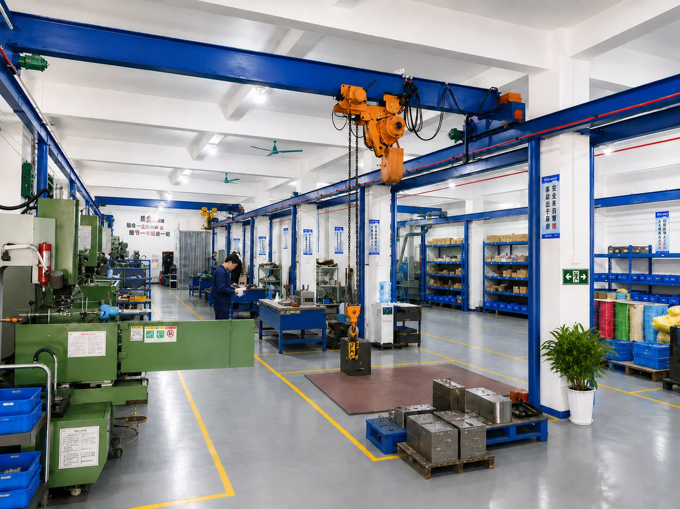CNC and EDM machining support for injection mold components