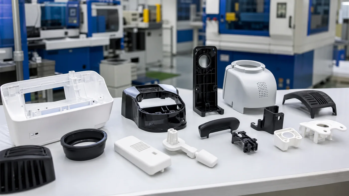 Consumer product injection molded plastic parts
