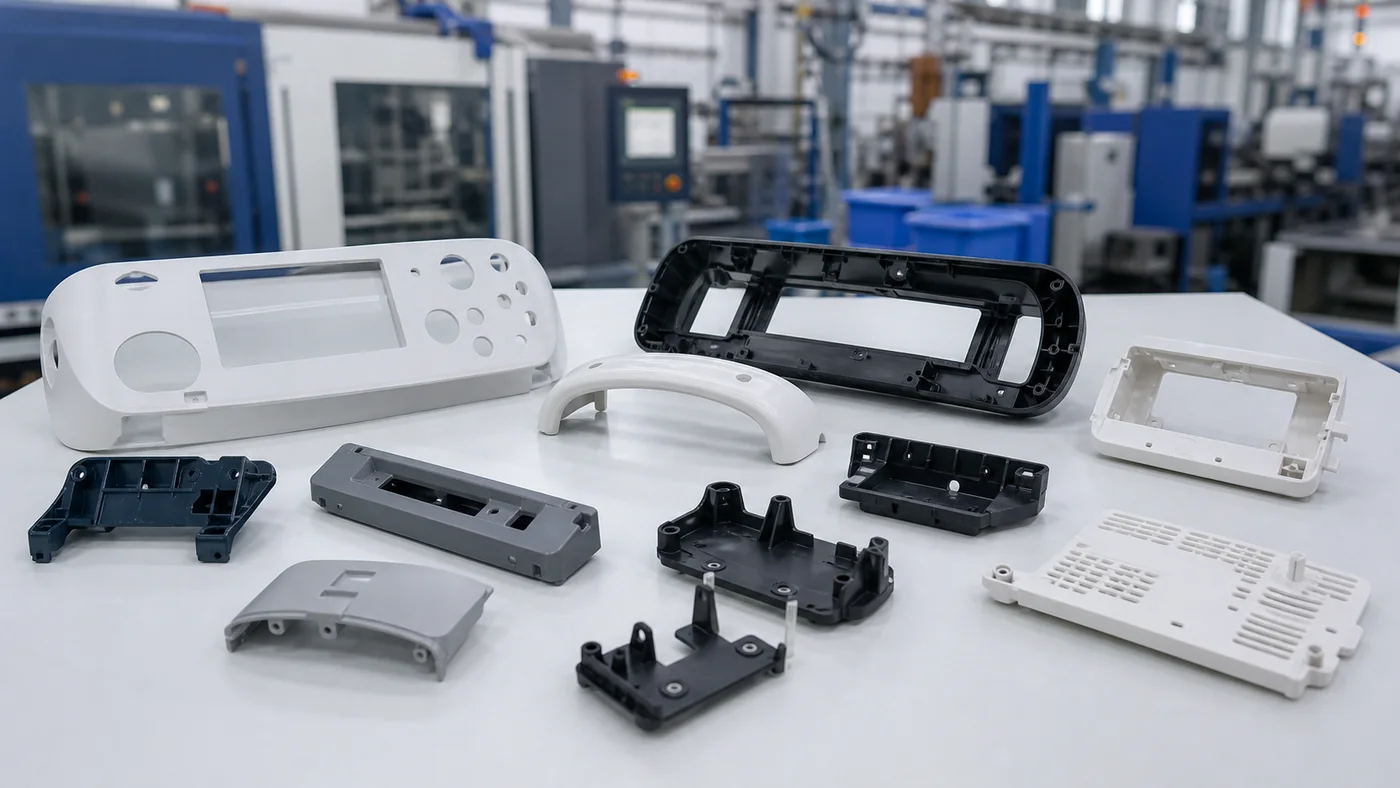 Household appliance plastic control panel cosmetic molding project