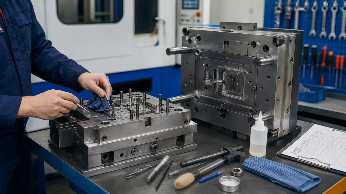 Injection mold maintenance support