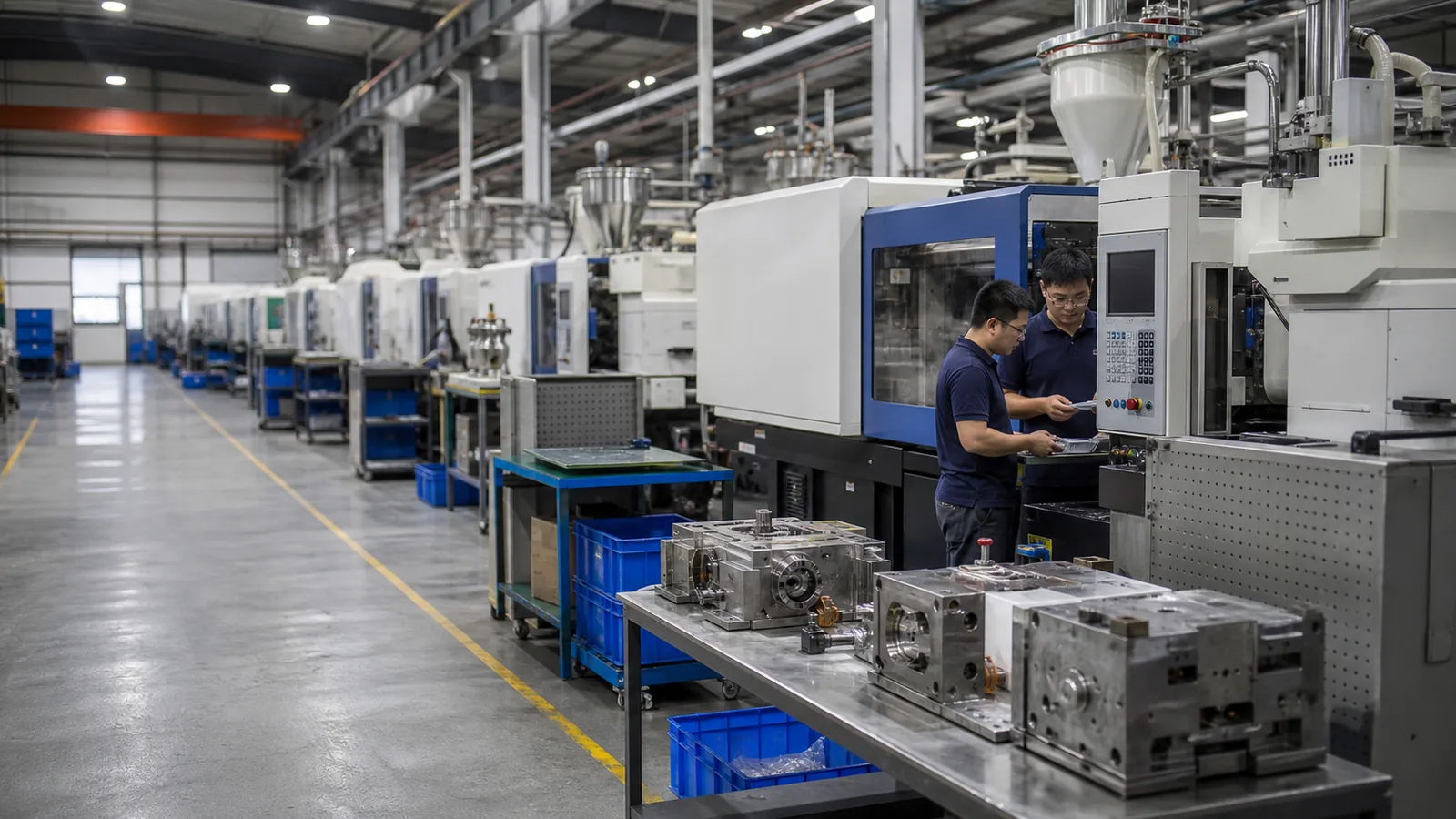 Custom injection molding workshop in China