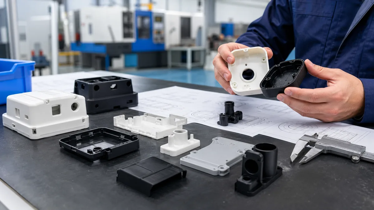 Prototype injection molding samples for engineering validation