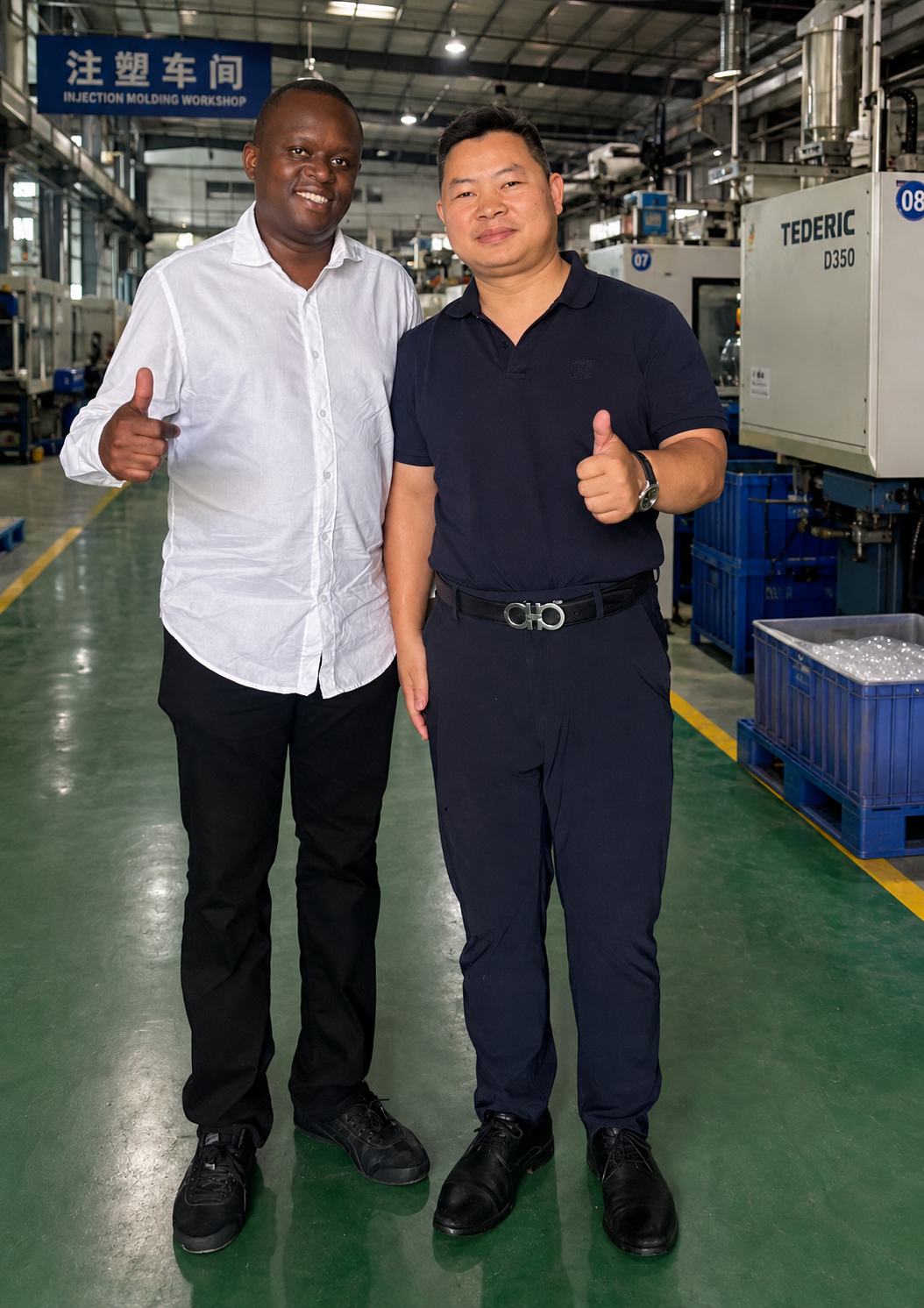 Factory meeting in Yuming Molding injection molding workshop